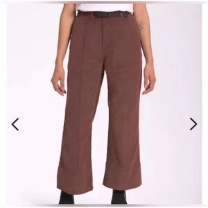 The North Face Brown Corduroy Wide Leg Pants, Size L, NWT